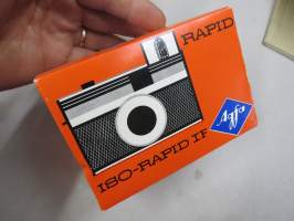 Agfa Iso-Rapid IF Type 2425/286 -kamera alkuperäisessä pakkauksessa / postitoimituspakkaus mukana