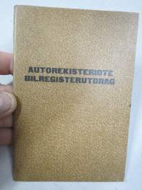 Studebaker Commander henkilöauto 193?, Turussa ollut auto -rekisteriote / registerutdrag