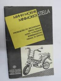 Mini-Mokik / Minimokick Stella Service Manual -mopedi, huolto-ohjekirja, monikielinen