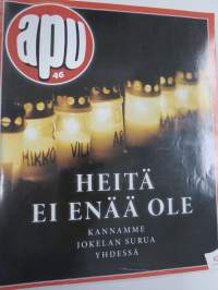 Suomen Kuvalehti nr 46, 16.11.2007, Jokelan tragedia