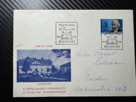 14.1.1968 FDC -kirje / ensipäivänkuori