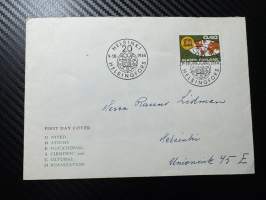 9.10.1966 FDC -kirje / ensipäivänkuori