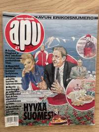 Apu 1994 nr 47 - Avun erikoisnumero, Gustav Hägglund ja Max Jakobson arvioivat maan puolustuksen tilaa, ym.