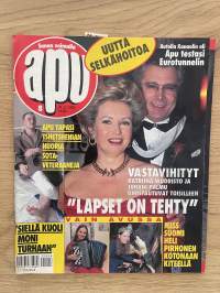 Apu 1995 nr 8 - Autolla Kanaalin ali, Apu tapasi Tshetshenian nuoria sotaveteraaneja, Miss Suomi Heli Pirhonen kotonaan Kiteellä, ym.
