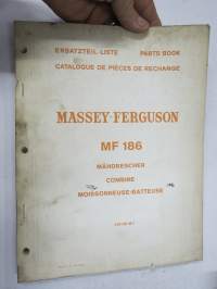 Massey-Ferguson Mähdrescher 186 Ersatzteil-Liste 1969 (leikkuupuimuri) -Parts book / varaosaluettelo