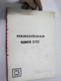 Kubota B5100, B7100 -traktori, korjaukäsikirja