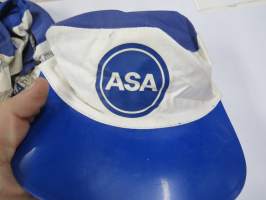 ASA Radio - ASA Visio -mainoslippis / lippalakki 1960-luvun lopulta, käyttämätön
