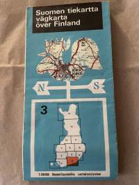 Suomen tiekartta 3 1:200 000 Maanmittaushallitus 1970