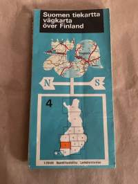 Suomen tiekartta 4 1:200 000 Maanmittaushallitus 1968