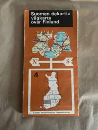 Suomen tiekartta 4 1:200 000 Maanmittaushallitus 1971