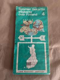 Suomen tiekartta 4 1:200 000 Maanmittaushallitus 1974