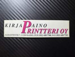 Kirjapaino Printteri Oy tarra