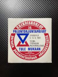 Palotorjuntapäivät tarra