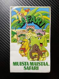 Muista maistaa Safari tarra