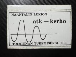 Naantalin lukion ATK kerho tarra