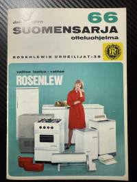 Rosenlewin Urheilijat RU-38, Pori - TKT Tampere 16.10.1966 -Suomensarja (Suomen sarja / Mestaruussarja) -jalkapallo käsiohjelma