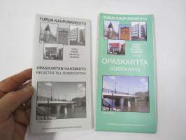 Turun kaupunkiseutu Turku - Raisio - Naantali - Kaarina Opaskartta hakemistoineen / Guidekarta 2001