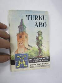 Turku - Åbo matkailukartta / turistkarta / guide for Turku 1950