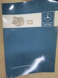 Mercedes-Benz G4/65, G4/95 Workshop Manual -korjaamo-ohjekirja monikielinen (ei suomi)