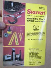 Starrett Precision tools, Gages and Saws Catalog nr 28-tuoteluettelo, työkaluja ja mittausvälineitä ym.
