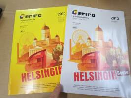 Helsinki (Helsingin seutu) 2010 Puhelinluettelo Eniro - yksityisnumerot ja keltaiset sivut (2 eri nidettä)