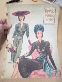 Beyers Mode Führer - Damenkleidung Herbst / Winter 1943-44 -II Maailmansodan aikaista saksalaista muotia, huomaa värikuvituksen runsaus sodasta huolimatta