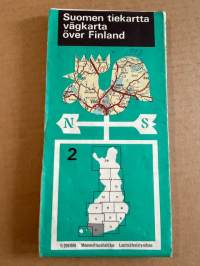 Suomen tiekartta 2 Vägkarta över Finland 1973