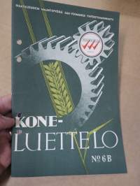 Hankkija - Koneluettelo nr 6B 1937 Viskuukoneet, Lajittelukoneet, Kuivaajat