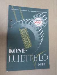 Hankkija - Koneluettelo nr 1B 1937 Hevosaurat, Traktoriaurat, Jankkurit, Oja-aurat, Sahrat