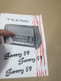 Tefag Savoy 59 radio -myyntiesite