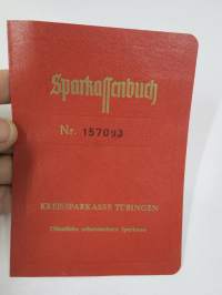 Kreissparkasse Tübingen - Sparkassenbuch Nr. 157093, Fräulein (Studentin) Pirjo Keroniemi