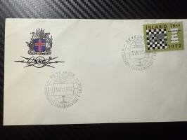 13.7.1972 FDC -kirje / ensipäivänkuori Islanti