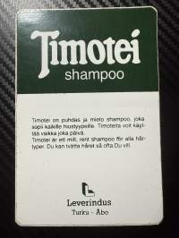Timotei Shampoo -tarra