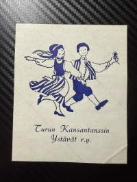 Turun Kansantanssin ystävät RY -tarra