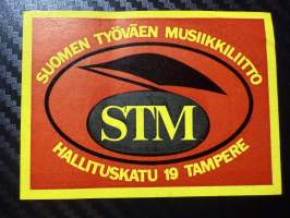 Suomen työväen musiikkiliitto -tarra