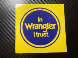 In Wrangler I trust. -tarra