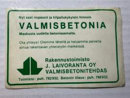 Valmisbetonia -tarra