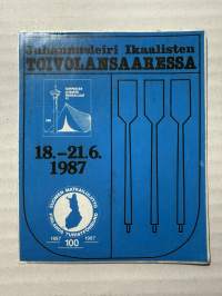Juhannusleiri 18-21.6.1987 -tarra