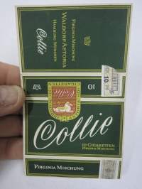 Collie Cigarettes -tupakkaetiketti / laatikko 
