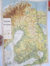 Suomi ja Itä-Karjala -kartta