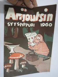 Arijoutsin joulupippuri 1960 -pilalehti, esittelyssä Charles Addams
