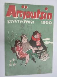 Arijoutsin kevätpippuri 1960 -pilalehti, takakansikuva Citroën ID 19 / ID Break mainos