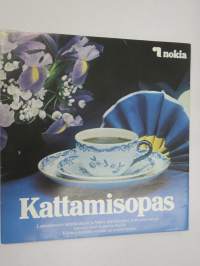 Kattamisopas Nokia Lautasliinat, pöytäliinat, kerta-astiat, avautuu  julisteeksi 60 x 84 cm