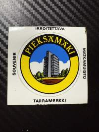 Pieksämäki -tarra, matkamuistotarra 1970-luvulta