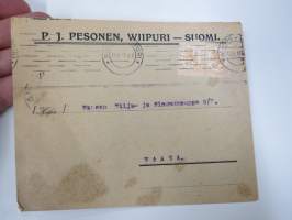 P.J. Pesonen, Viipuri -firmakuori / kirjekuori