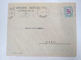 V. Kröger, Viipuri -firmakuori / kirjekuori