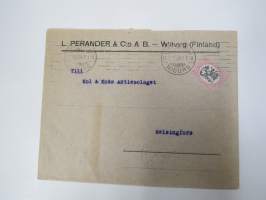 L. Perander & C:o Ab Viipuri -firmakuori / kirjekuori
