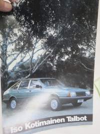 Talbot - Iso Kotimainen Talbot GL, GLS 1980 -myyntiesite