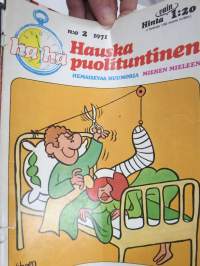 Hauska puolituntinen 1971 nr 2 -aikuisviihdelehti / adult graphics magazine