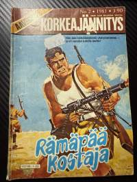 Aavikon Korkeajännitys 1981 nr 2 Rämäpää kostaja